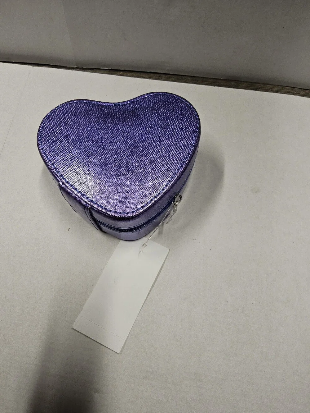 NWT Pink Metallic Zip Pouch and purple zip jewelry case